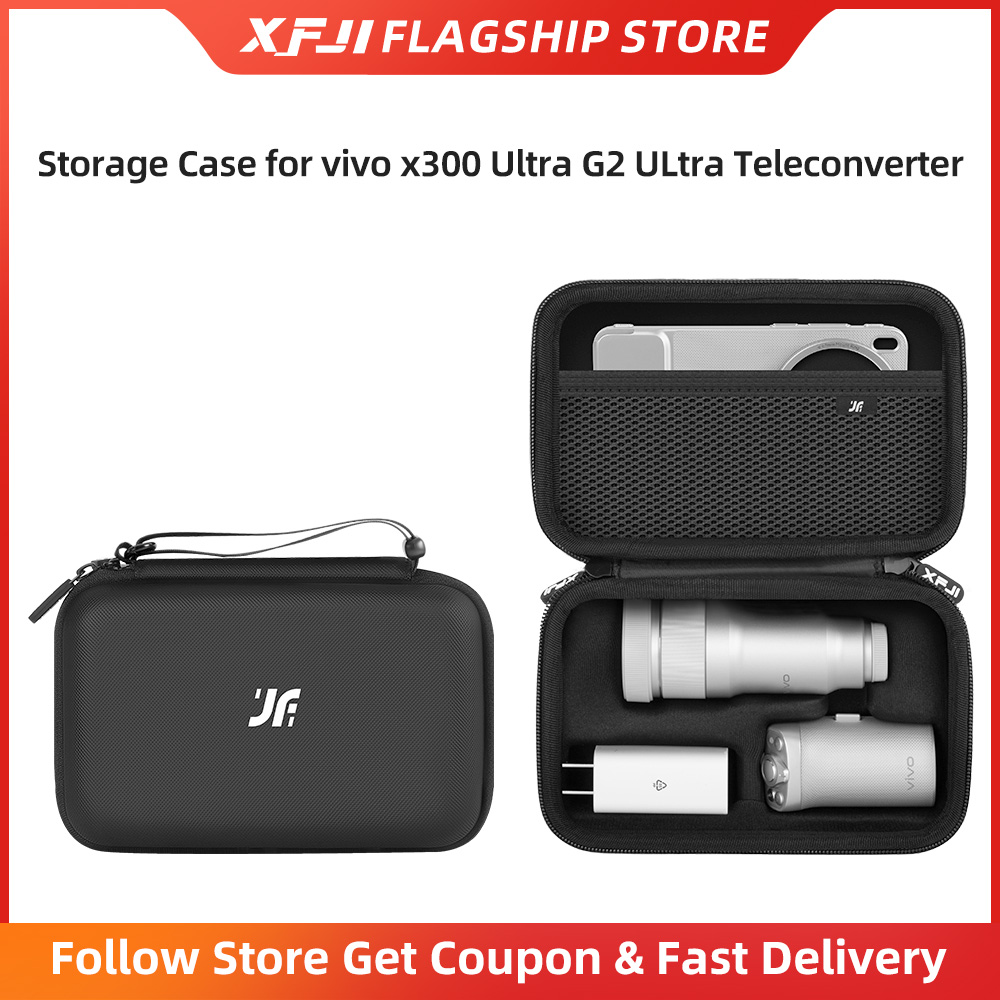 Phone Accessories Vivo - XFJI Storage Bag Case PU Drop-resistant
