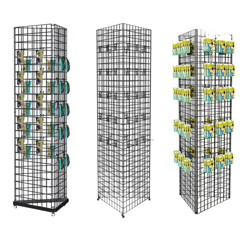 Phone Accessories Rack Display - Mobile accessories, supermarket grid hook display