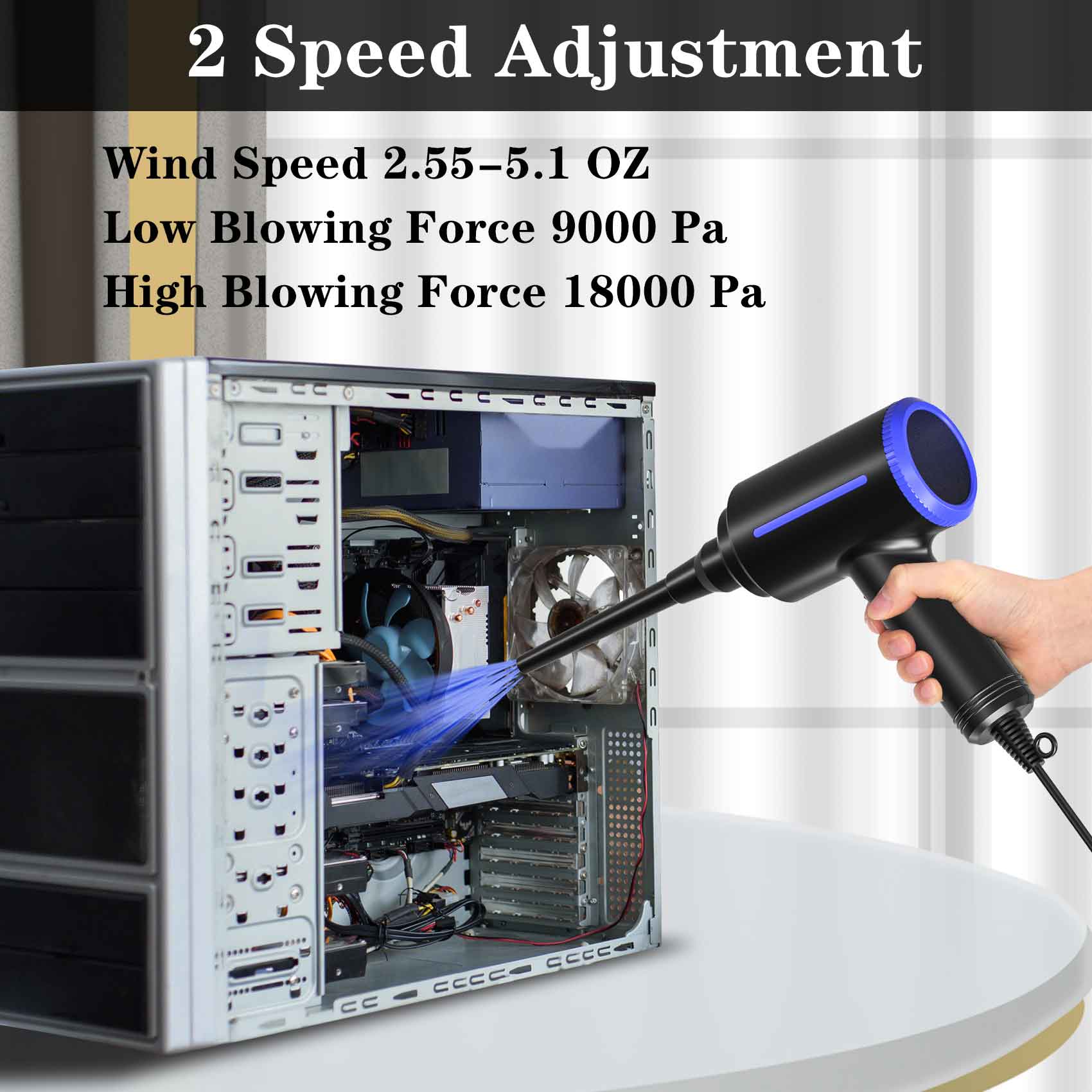 500W Cordless Electric Air Dus - огляд і ціна Screen Cleaner Spray