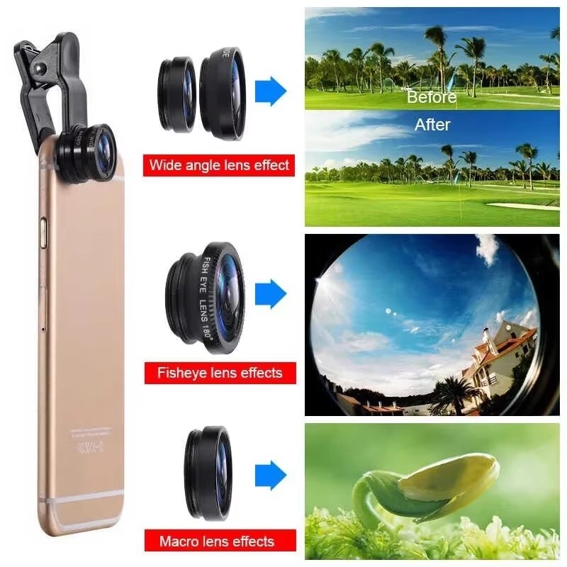 3In1 Mobile Phone Fish Eye Len - огляд і ціна Lens Camera Clip