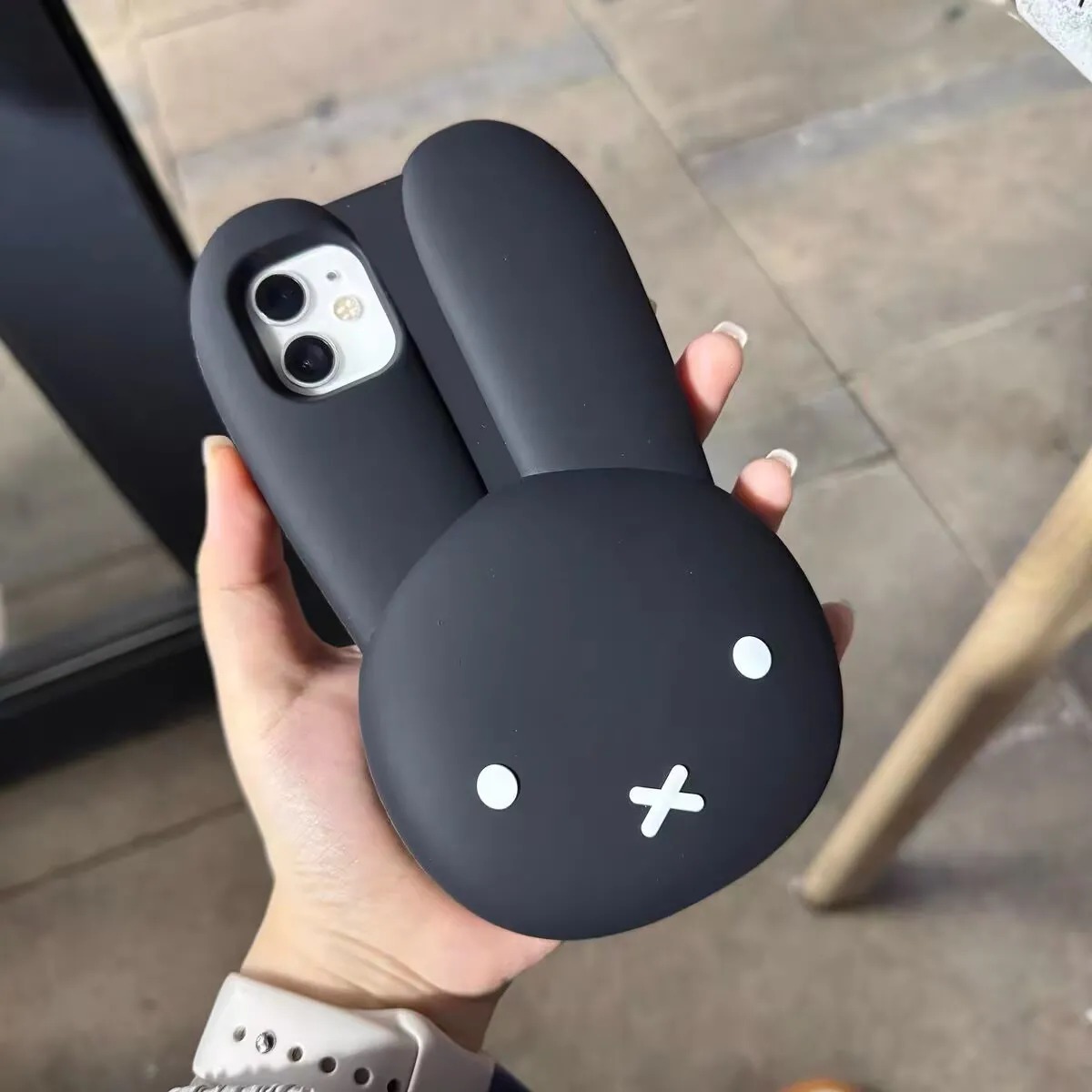Miffy Rabbit Black Silicone Ph - огляд і ціна Phone Accessories Images