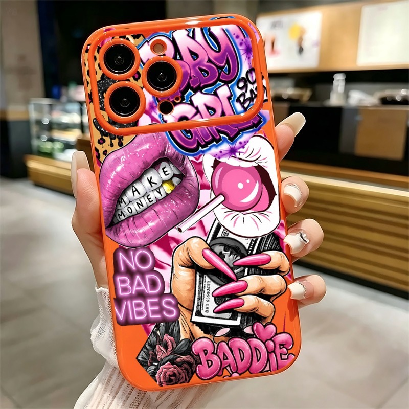 Hip Hop Pink Lips Baby Girl Gr - огляд і ціна Phone Accessories List