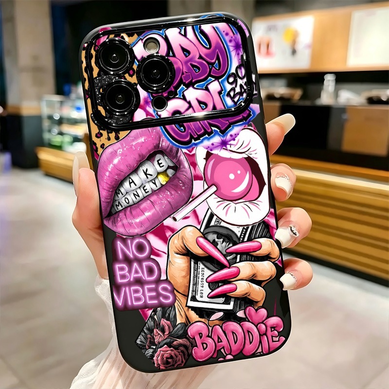 Hip Hop Pink Lips Baby Girl Gr - огляд і ціна Phone Accessories List