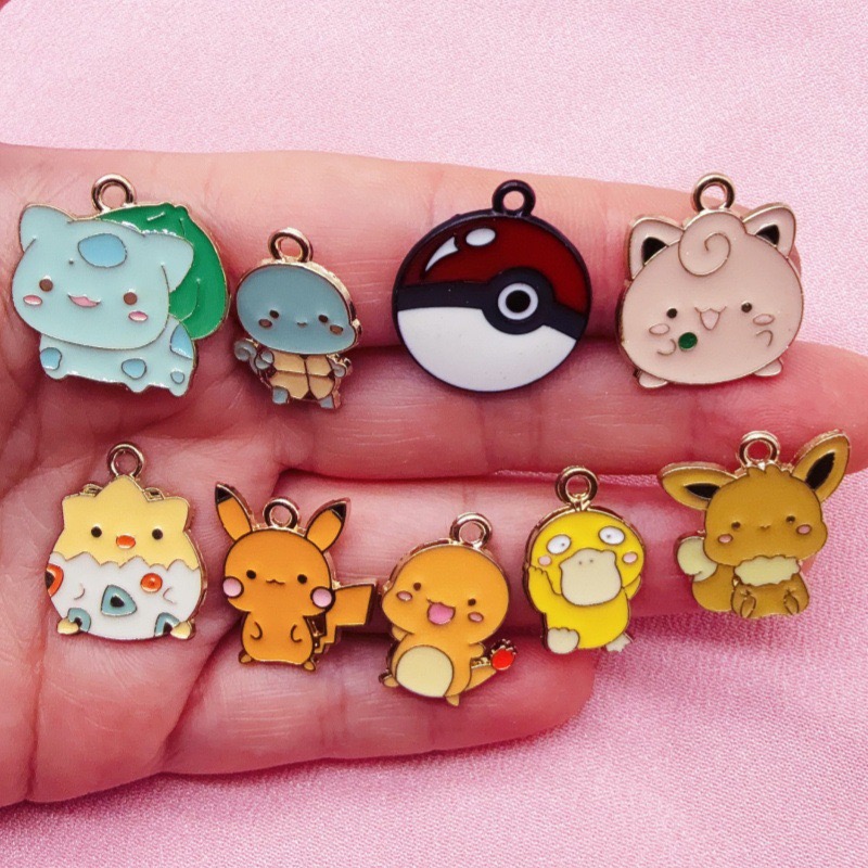 10pcs Cartoon Drip Oil Jewelry - огляд і ціна Phone Accessories