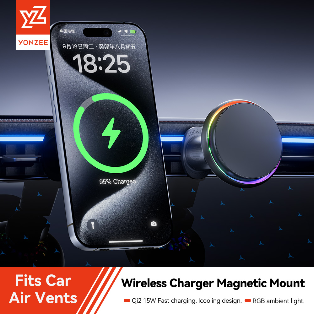 YZ RGB Magnetic Wireless Charg - огляд і ціна Qi2 Phone Accessories