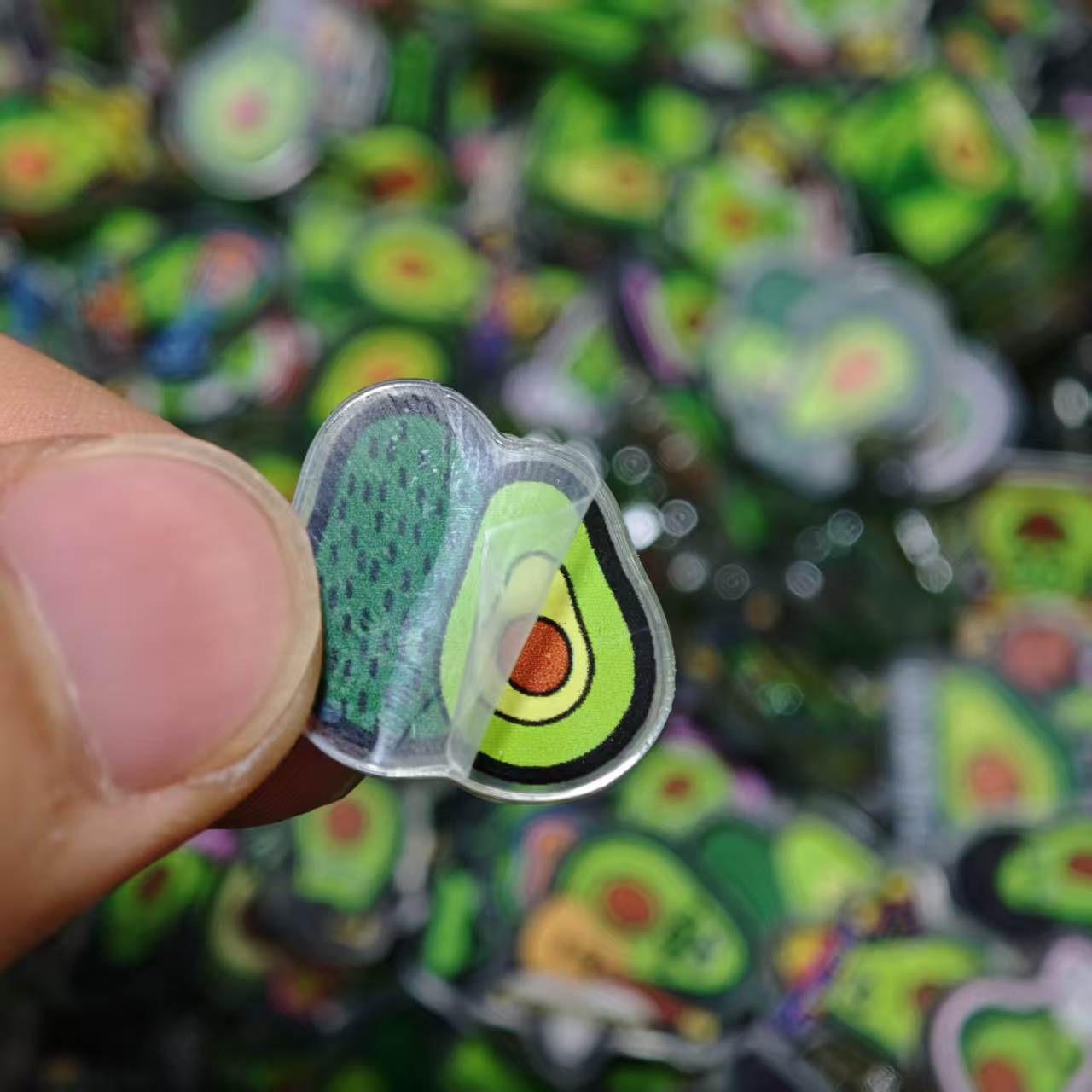 50pcs/set Avocado  Acrylic She - огляд і ціна Phone Accessories Images